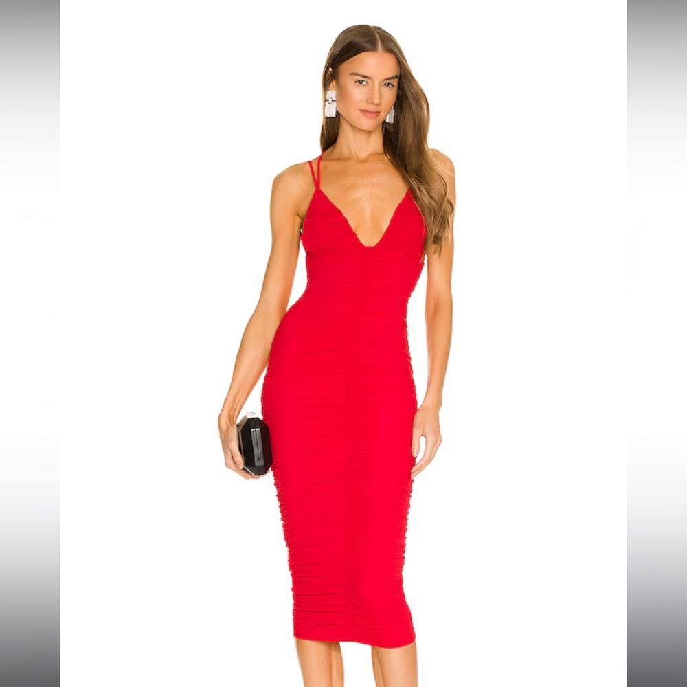 Revolve X Michael Costello Red Fiji Midi Dress